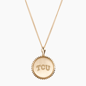 TCU Sunburst Necklace with Cable Chain