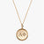 Gold Alpha Phi Sunburst Letters Necklace