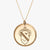 Gold Alpha Phi Florentine Crest Necklace