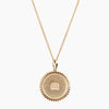 Gold Vermeil 14K Gold University of Delaware Crest Sunburst Necklace