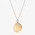 Back of Custom Sunburst Necklace in Cavan Gold and 14K Gold