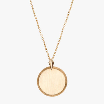 Custom Florentine Necklace Petite in Cavan Gold and 14K Gold