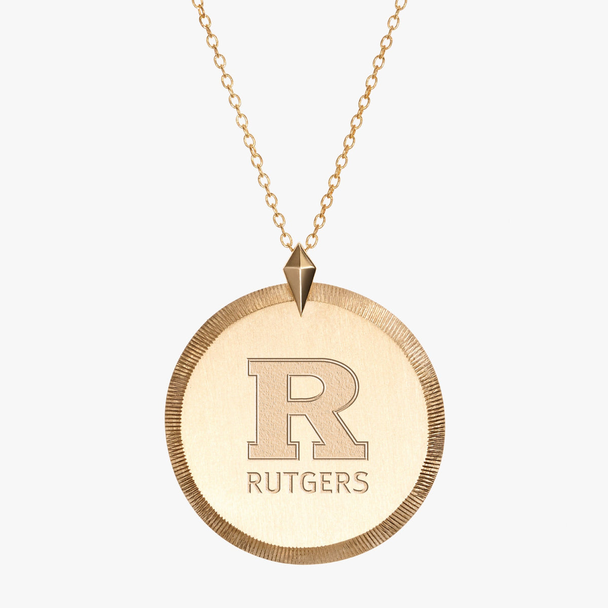 Rutgers Logo Florentine Pendant