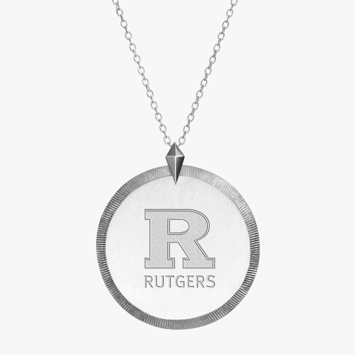Rutgers Logo Florentine Pendant
