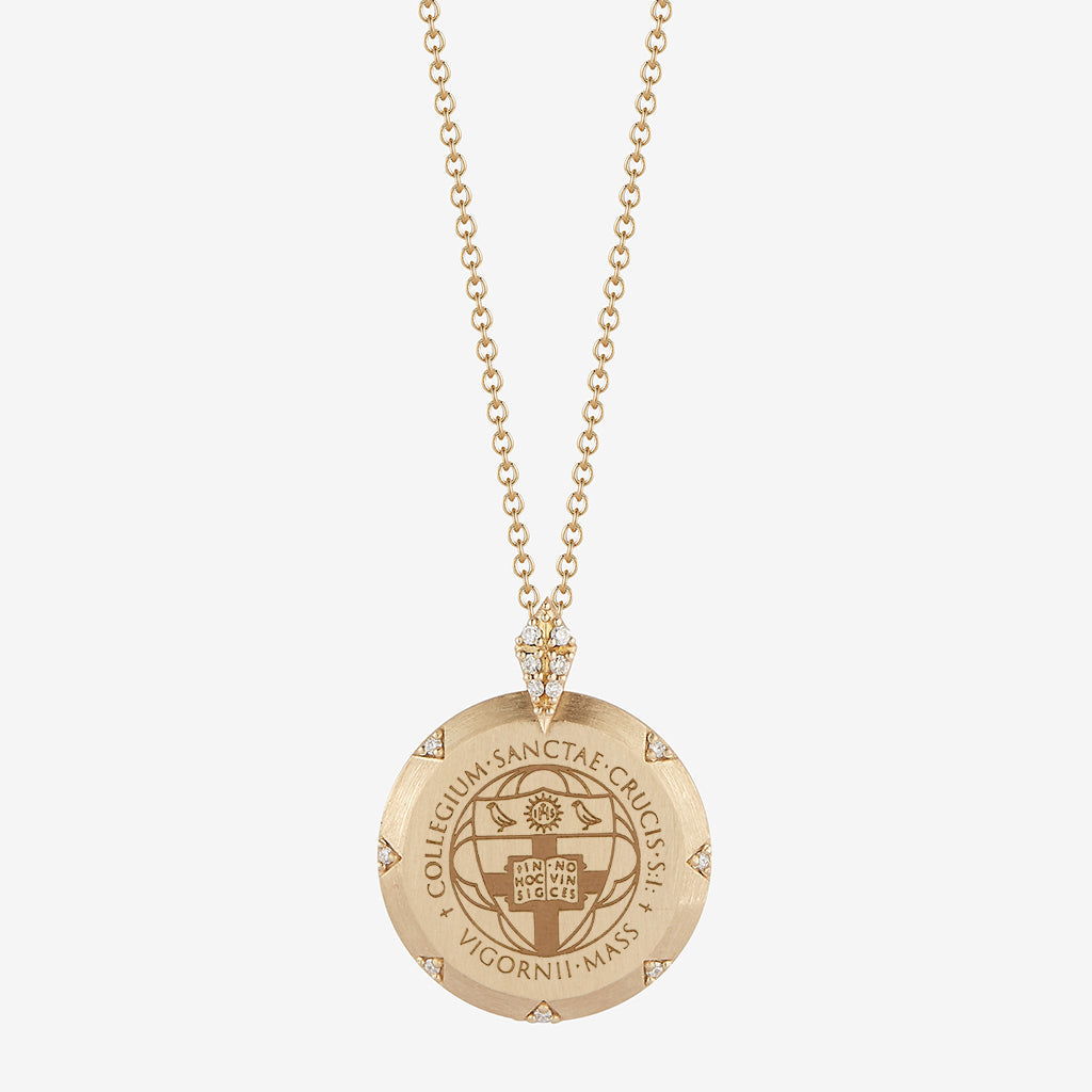 Holy Cross 7-Point Diamond Necklace