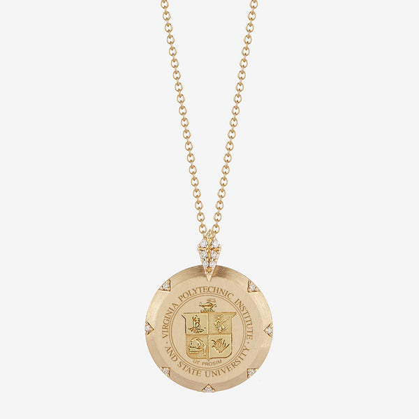 Virginia Tech 7-Point Diamond Pendant