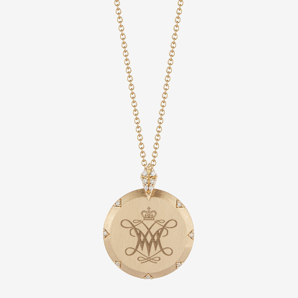 William & Mary 7-Point Diamond Pendant