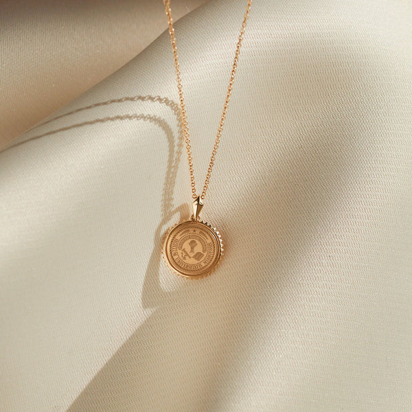 Miami of Ohio Crest Sunburst Necklace