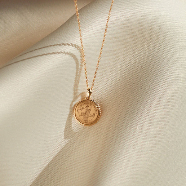 UVA Crest Sunburst Necklace