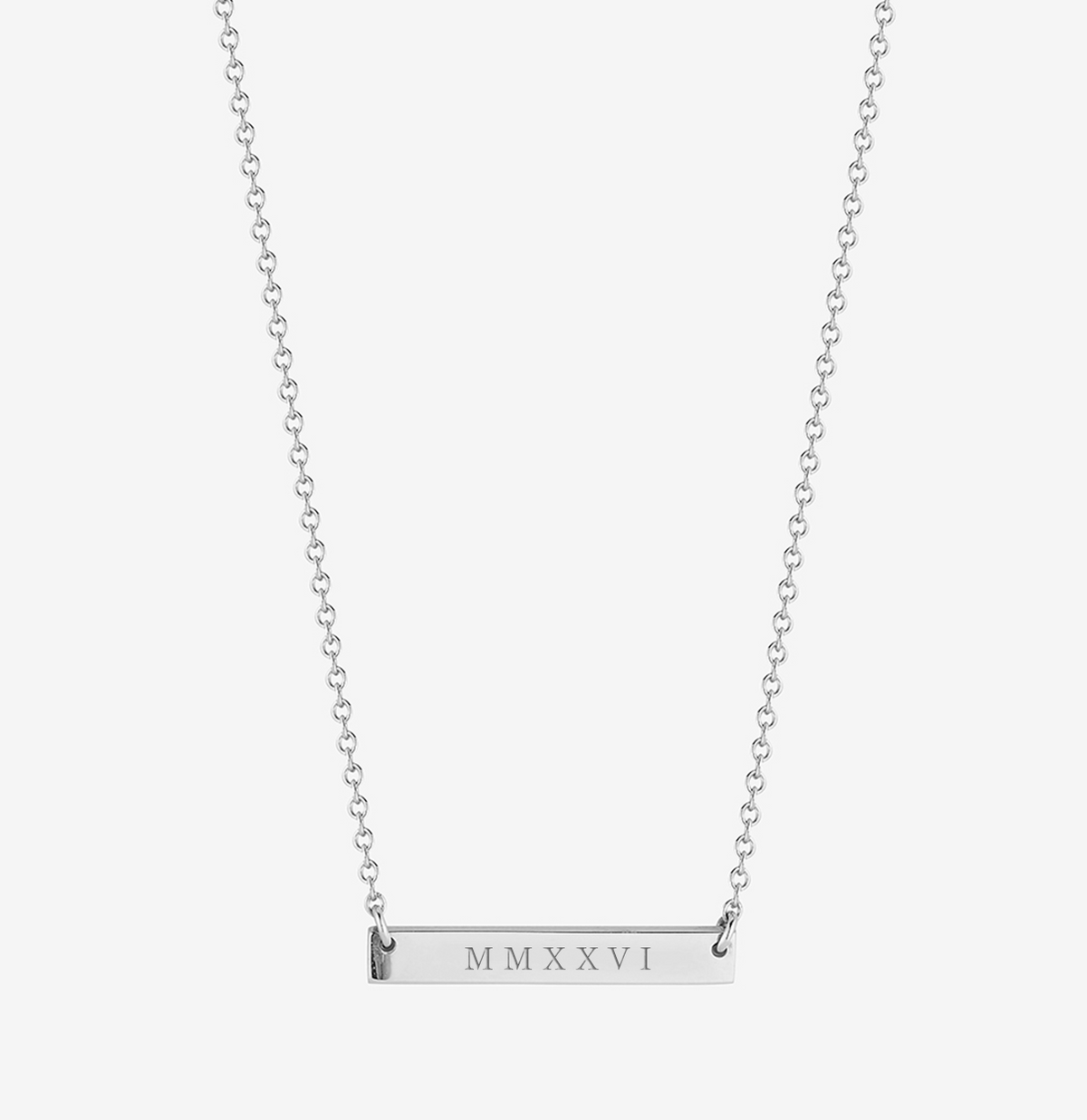 MMXXVI 2026 Horizontal Bar Necklace