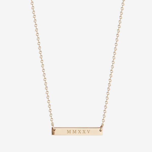 MMXXV 2025 Horizontal Bar Necklace