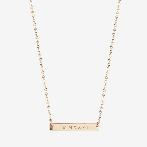 MMXXVI 2026 Horizontal Bar Necklace