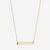 Custom Horizontal Bar Necklace in Cavan Gold and 14K Gold