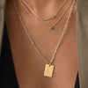 FSU Statue Rectangle Pendant
