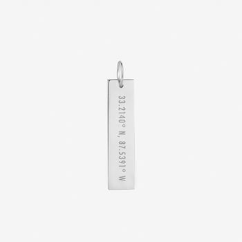 University of Alabama Campus Coordinates Layering Bar Necklace