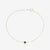 Emerald gemstone bracelet