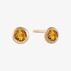Citrine Bezel Studs
