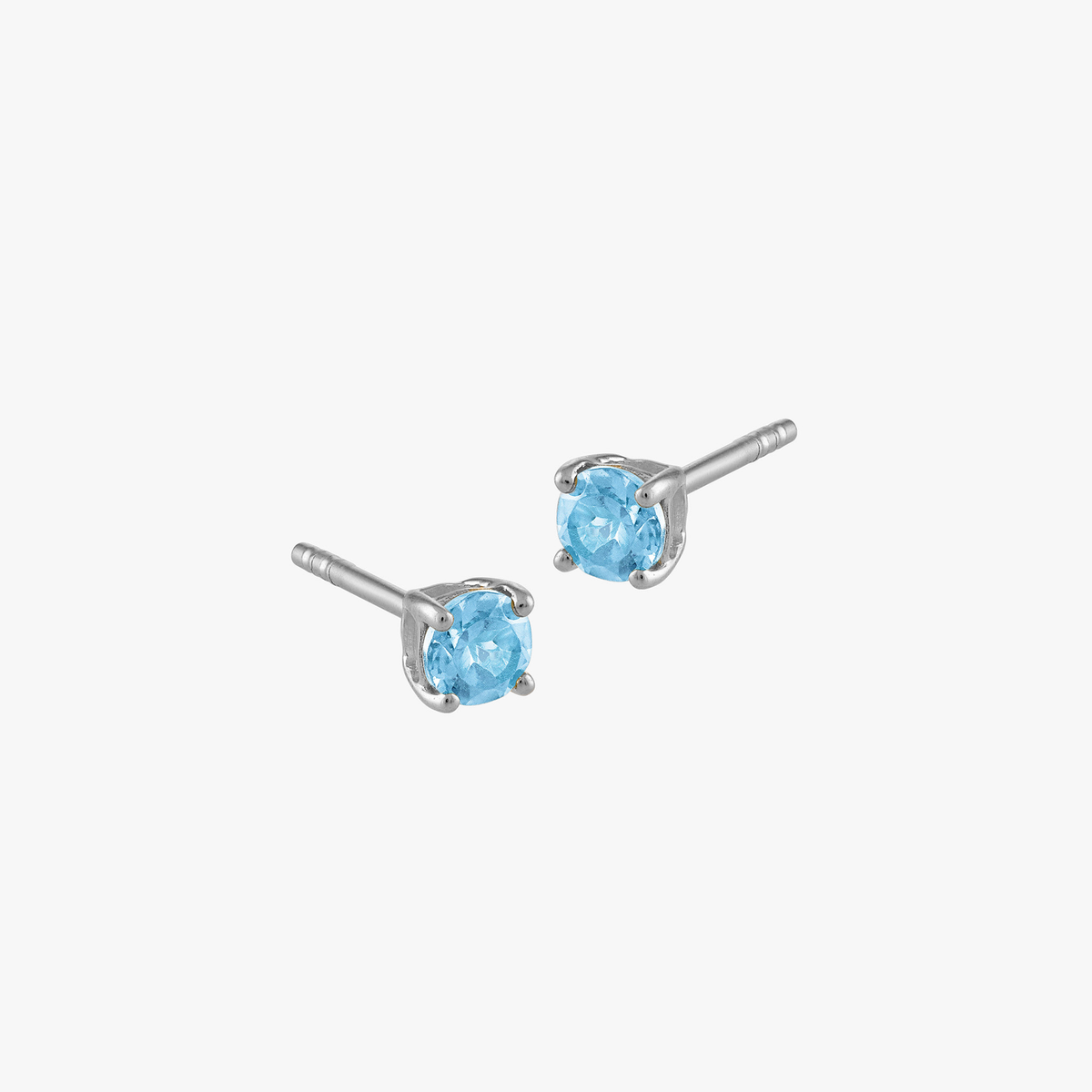 Blue Topaz Stud on figure