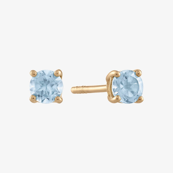 Aquamarine Stud Earrings