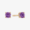 Amethyst Stud Earrings