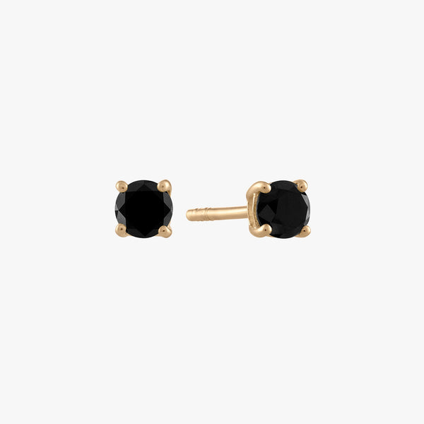 Black Onyx Stud Earrings