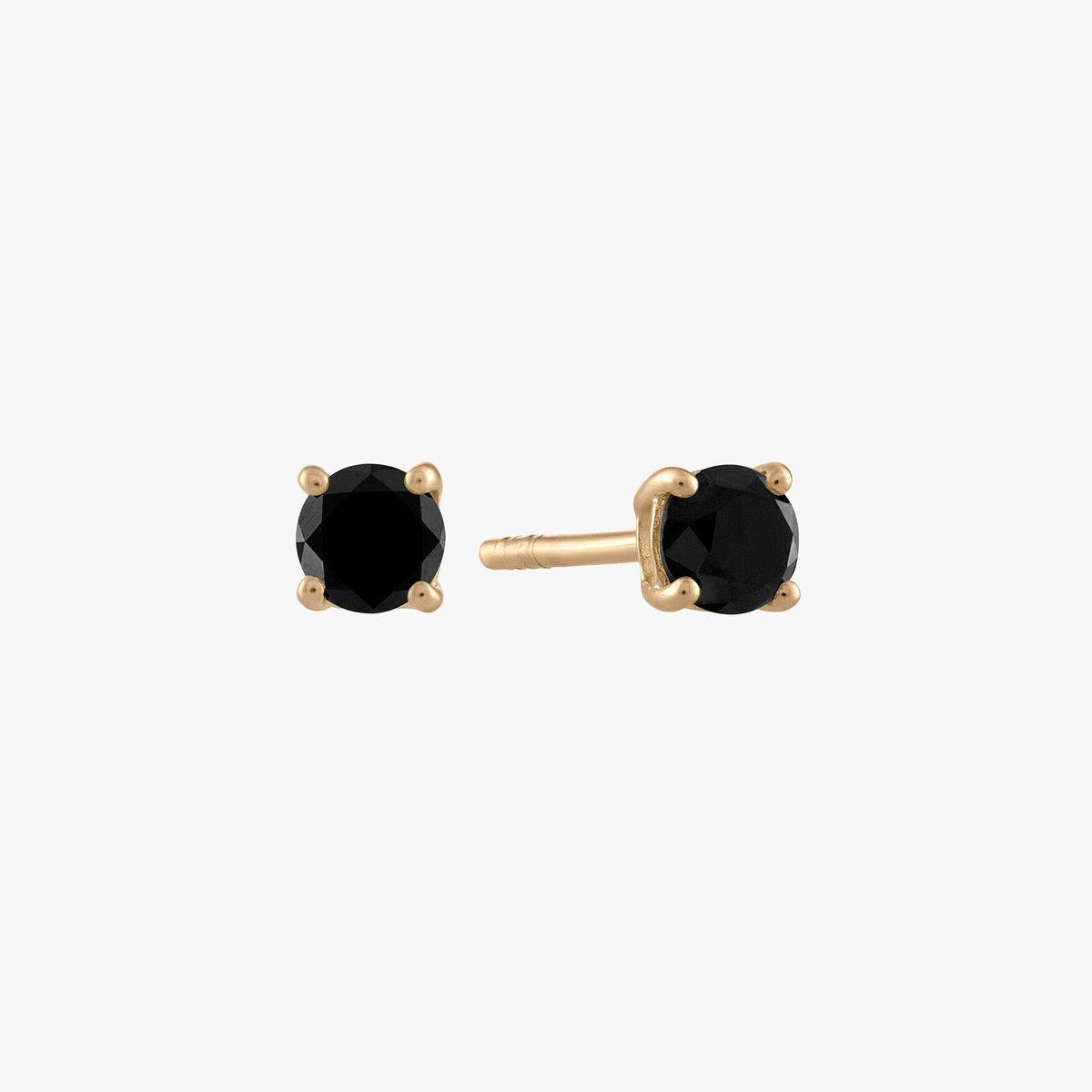 Black Onyx Stud Earrings