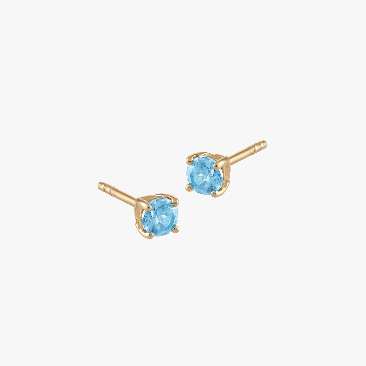 Blue Topaz Stud Earring