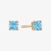 Blue Topaz Stud Earrings