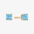 Blue Topaz Stud Earrings