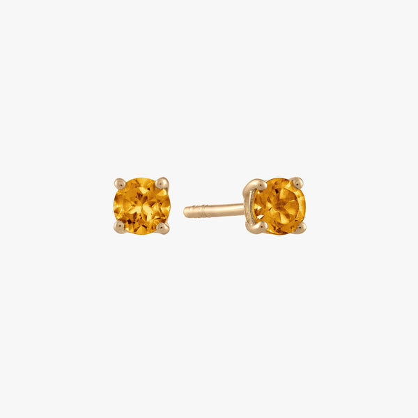 Citrine Stud Earrings