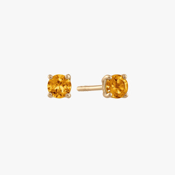 Citrine Stud Earrings