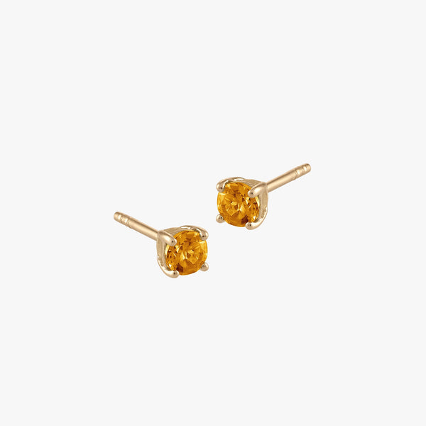 Citrine Stud Earring