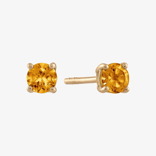 Citrine Stud Earrings