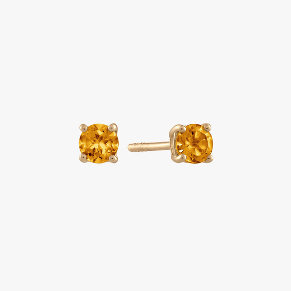 Citrine Stud Earring