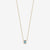 blue topaz gemstone necklace bezel set