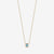 blue topaz gemstone necklace bezel set