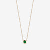 Emerald gemstone necklace