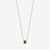 Emerald gemstone necklace