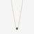 Emerald gemstone necklace