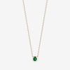 Emerald gemstone necklace