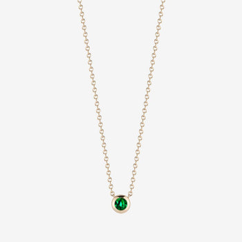 Emerald gemstone necklace