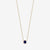 sapphire gemstone necklace bezel set