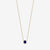 sapphire gemstone necklace bezel set