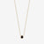 black onyx gemstone necklace bezel set