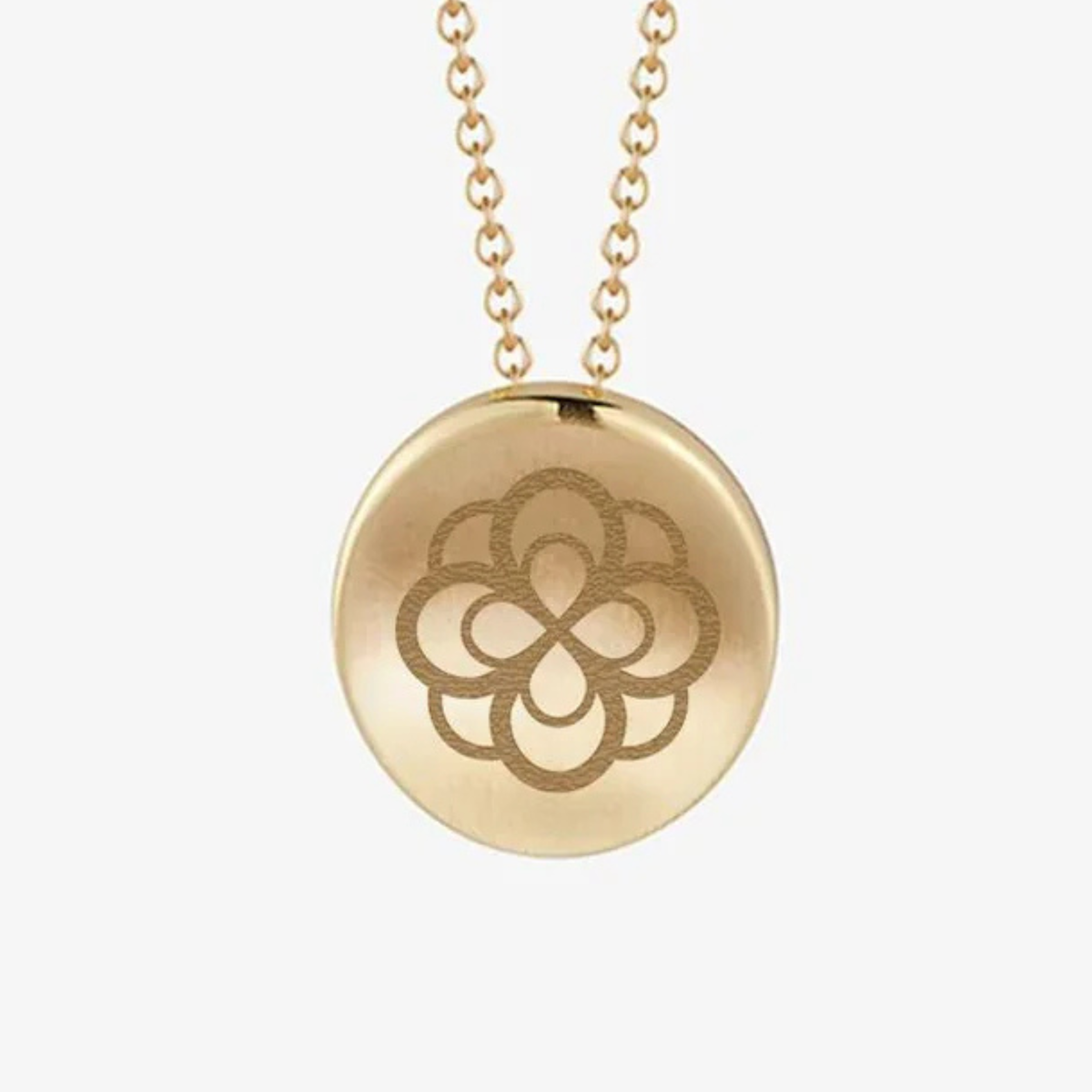 Alpha Omicron Pi Rose Necklace