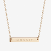 MMXXIV 2024 Horizontal Bar Necklace