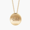 Phi Mu Letters Necklace