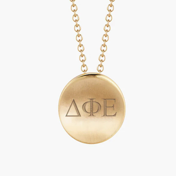 Delta Phi Epsilon Letters Necklace
