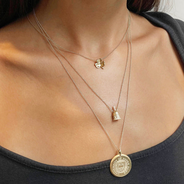 Notre Dame Golden Dome Pendant on figure