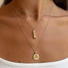 Texas Exes Life Member Sunburst Pendant on figure